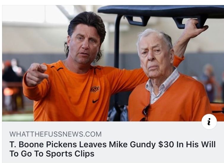 Gundy and T Boone Will